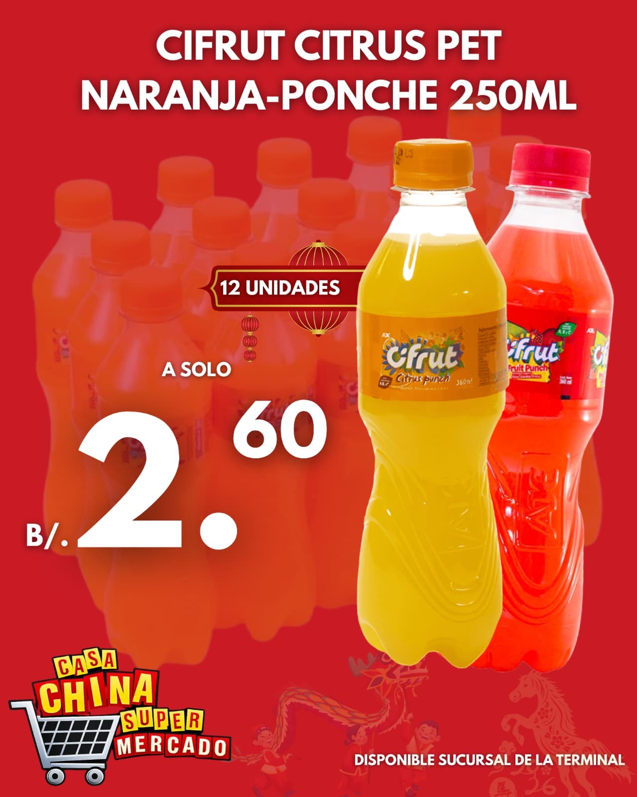 PACK CIFRUT NARANJA Y PONCHE 250ML